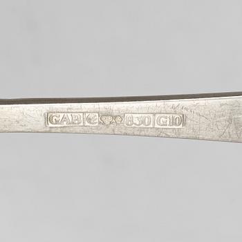 Jacob Ängman, A Swedish silver cutlery set, "Rosenholm", GAB, Stockholm and Eskilstuna, including year mark 1981 (56 pieces).