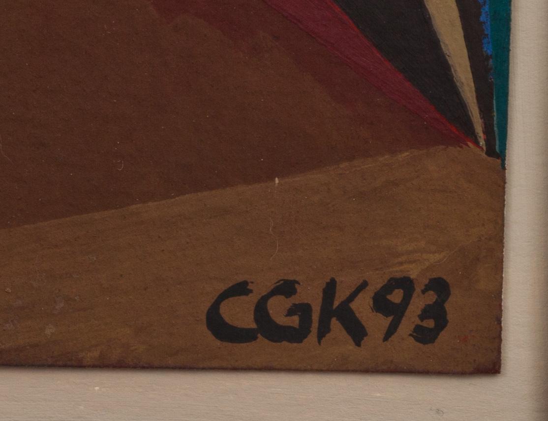 C GÖRAN KARLSSON, gouache på papper, monogramsignerad och daterad -93.