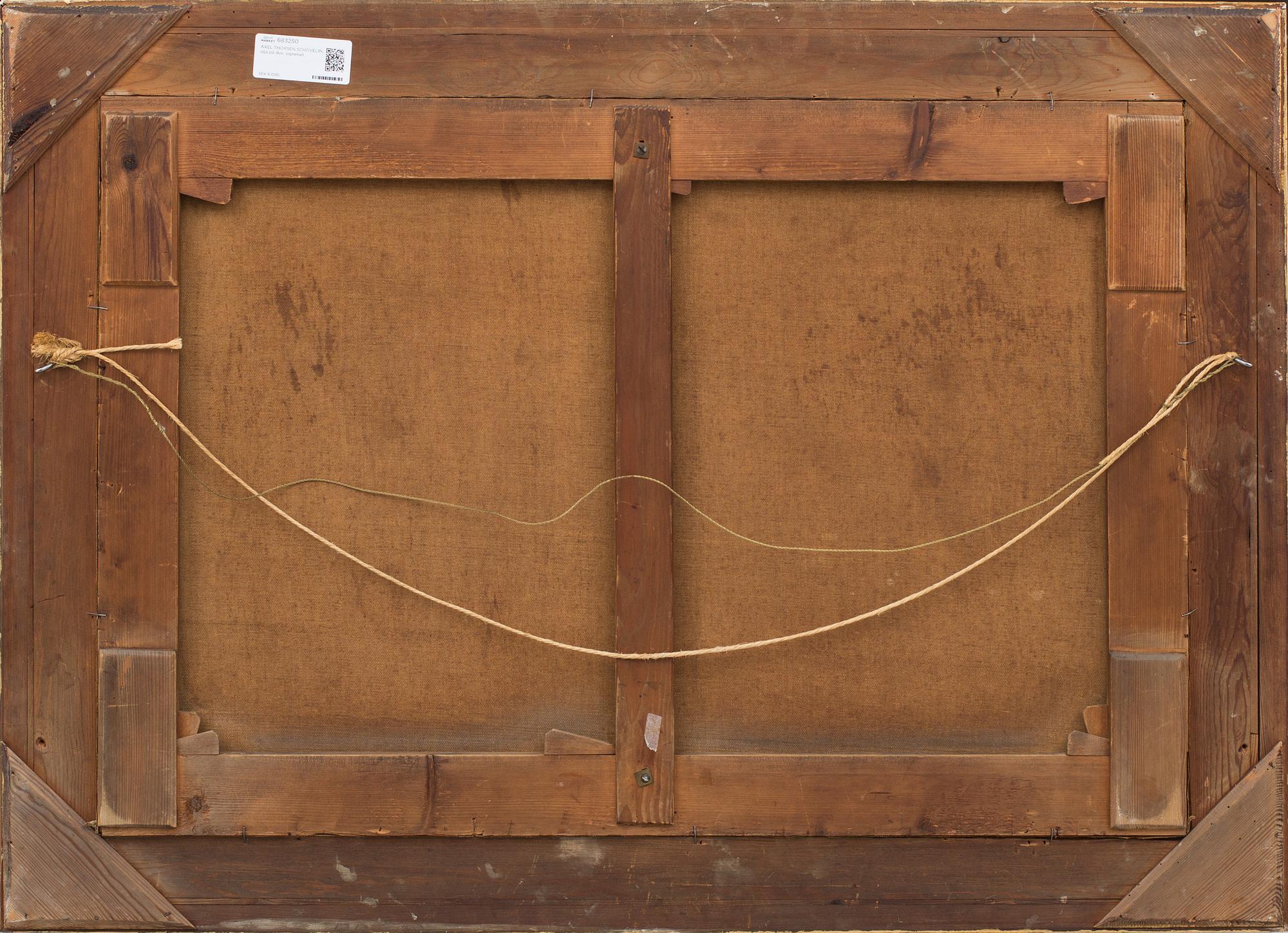 AXEL THORSEN SCHOVELIN, olja på duk, signerad.