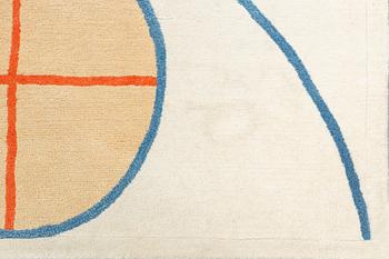 Hilma af Klint, matta, "Group V, no 2, Series WUS, Seven Pointed Star", numrerad 11/30, handtuftad, ca 195 x 160 cm.