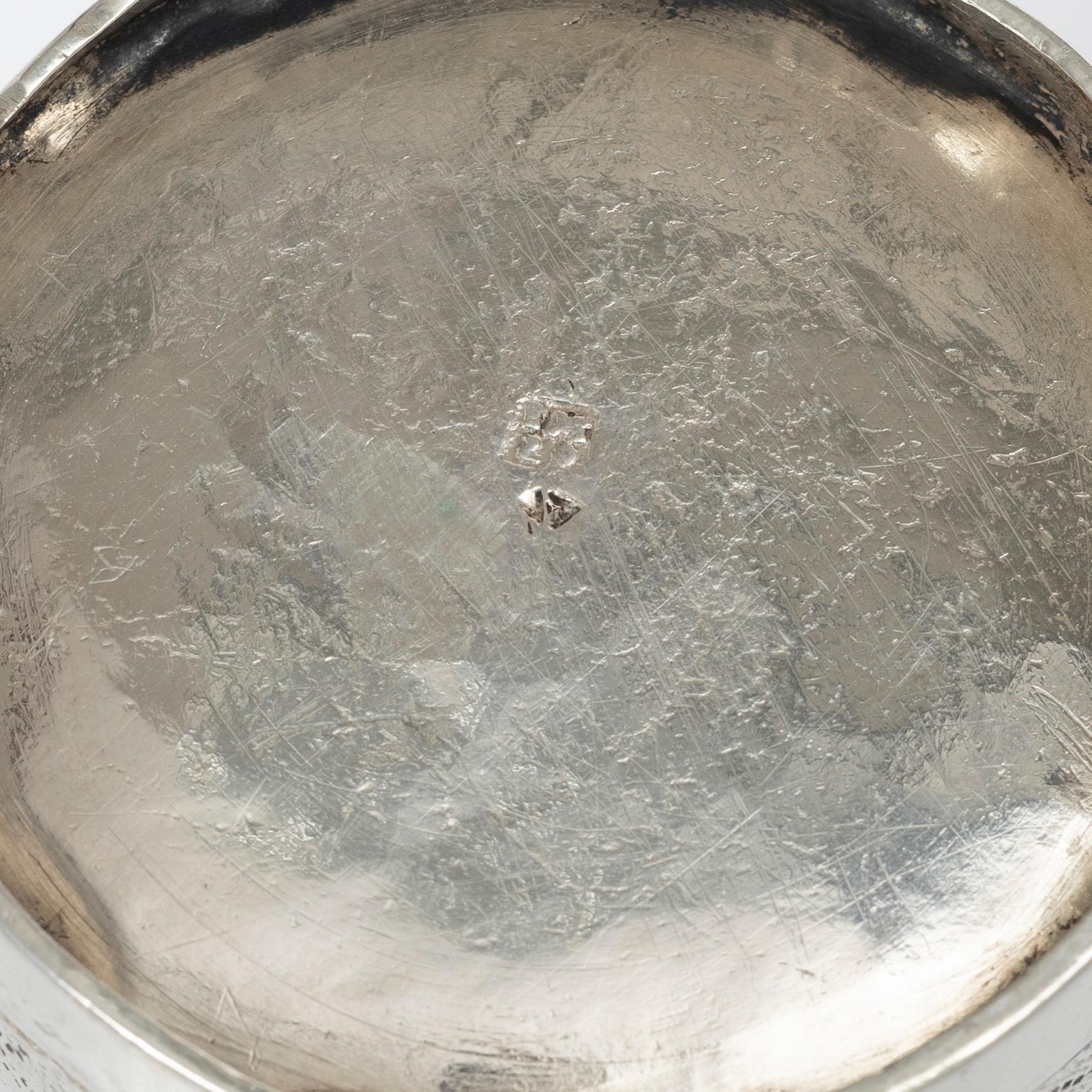 A Danish 18th century silver beaker, mark of Johan Mehl, Viborg (active 1725-1765).