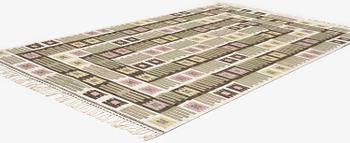 Märta Måås-Fjetterström, matta, "Nyponblomman", rölakan, ca 327 x 197 cm, signerad AB MMF.