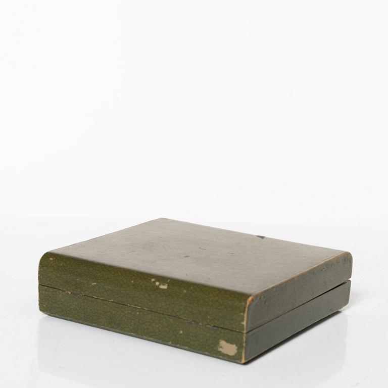 Ostrich forks, 12 pcs, silver 800, 20th Century.