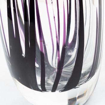 Vicke Lindstrand, vas, glas, "Gräs", Kosta 1950-60-tal.