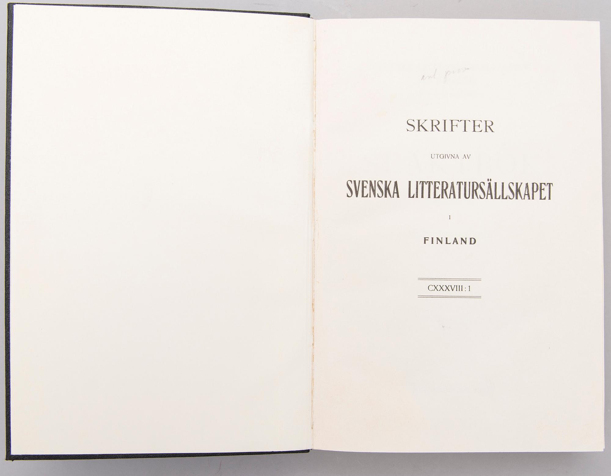 THREE BOOKS, Släktbok I:1, Släktbok II:1, Släktbok I, Helsinki 1912-16, 1918, 1941.