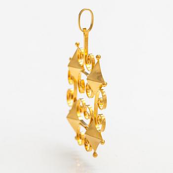 Riipus, 14K kultaa. Westerback, Helsinki 1969.