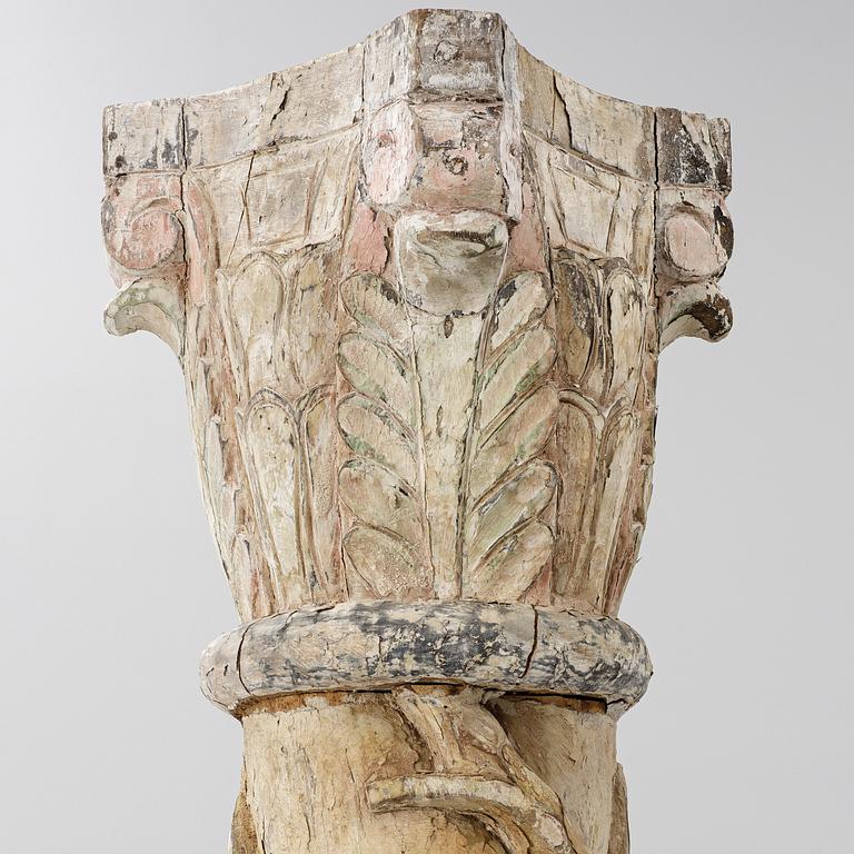 Kolonner, ett par, Angloindiska, omkring 1900.