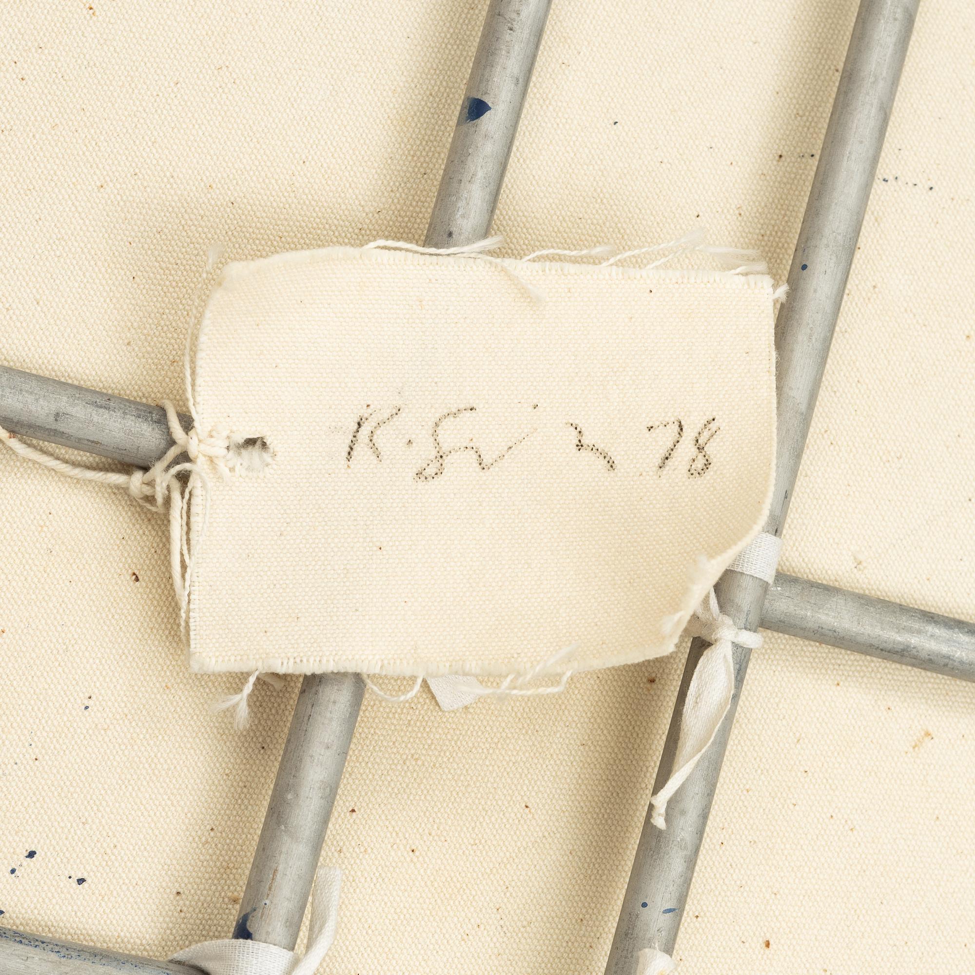 Richard Smith, oil on canvas, 7 parts, signed and dated -79 on label verso.