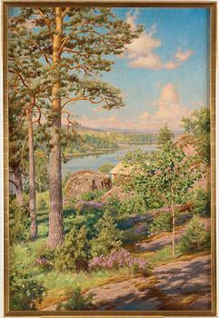 Johan Krouthén, Swedish summer landscape.