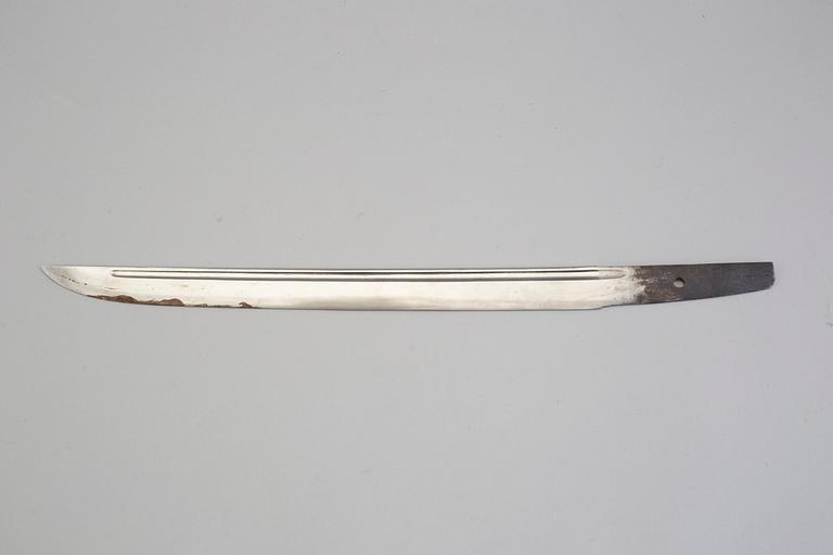 A Japanese Wakizashi marked Awataguchi, probably from the Edo period.
