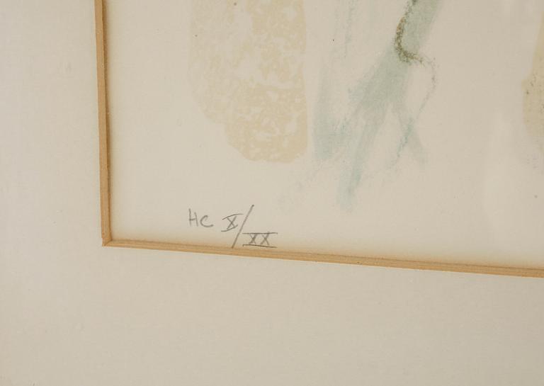 LEONOR FINI, färglitografi, signerad och numrerad HC X/XX.