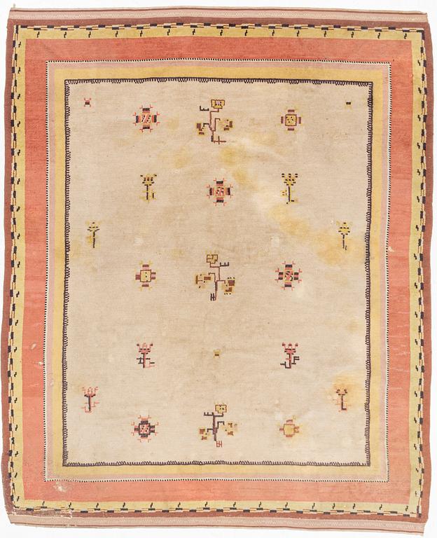 Märtha Gahn, Rug. Flossa, approx. 309 x 252 cm signed MG.
