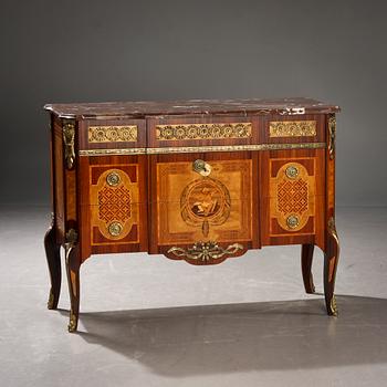 BYRÅ, gustaviansk stil, kopia efter Haupt, 1900-tal.