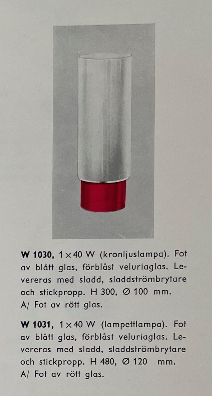 Uno Westerberg, a rare table lamp model W 1030, Arvid Böhlmarks Lampfabrik, Stockholm, 1950s.