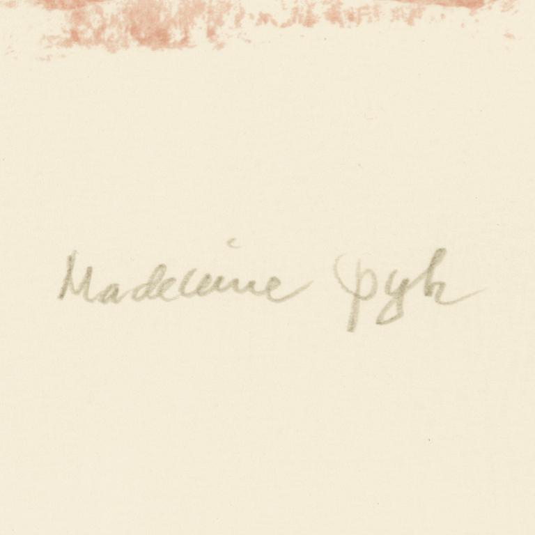 Madeleine Pyk, färglitografier, ett par, "Praktik stängd" och "Have a banana".