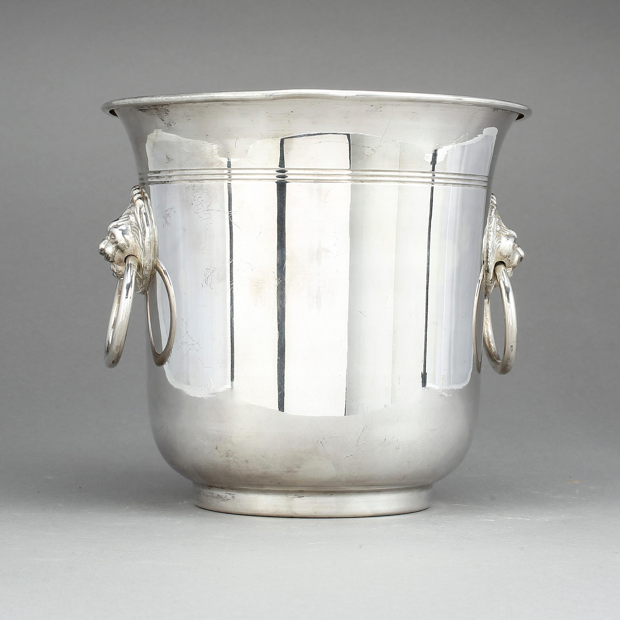CHAMPAGNEKYLARE, nysilver, 1900-talets andra hälft.
