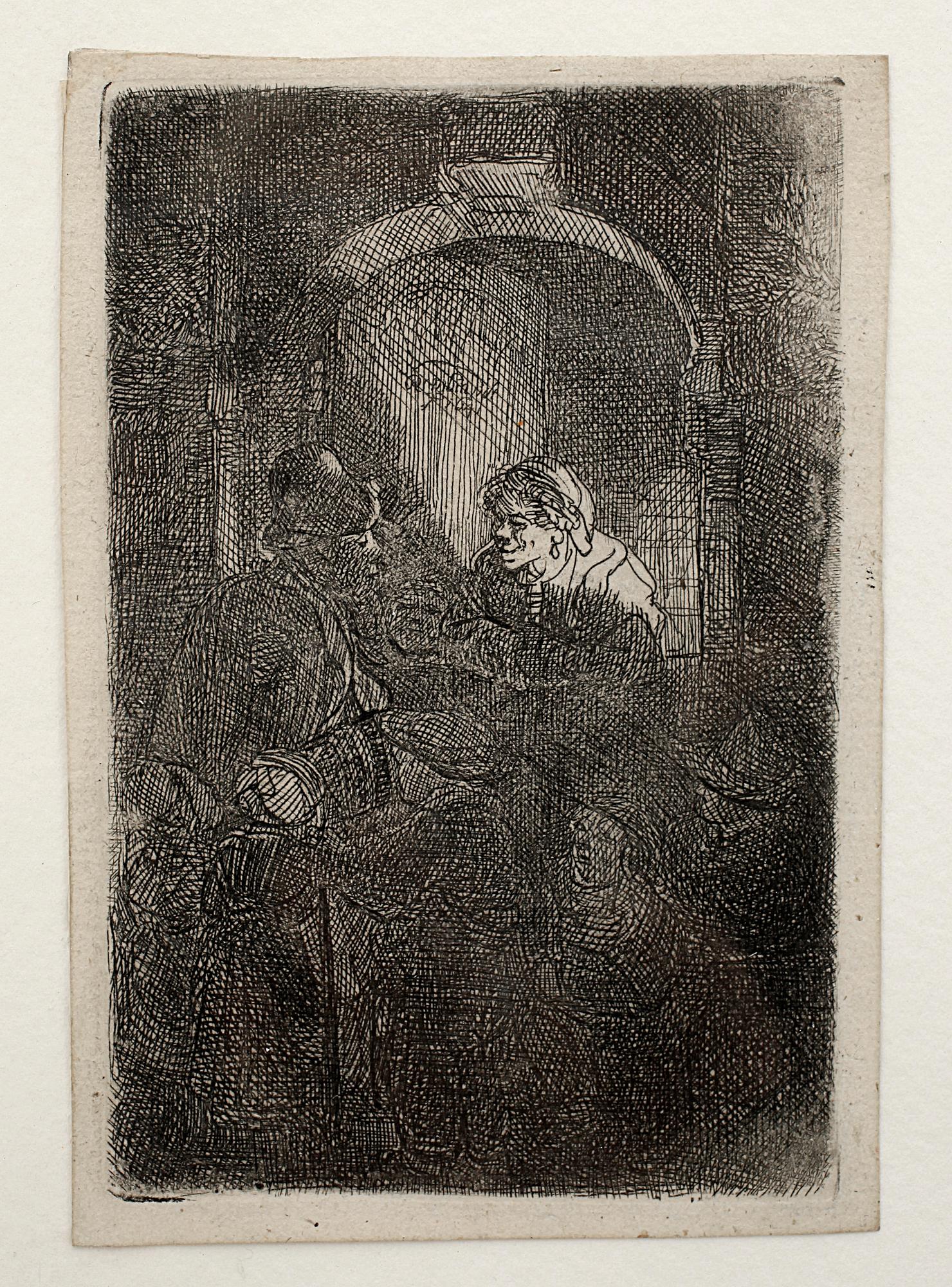 REMBRANDT HARMENSZ. VAN RIJN, etsning, senare avdrag, 1700-tal.