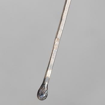 Cocktailpinnar, 28 st, silver, från Lod, Stockholm, 2000-tal.