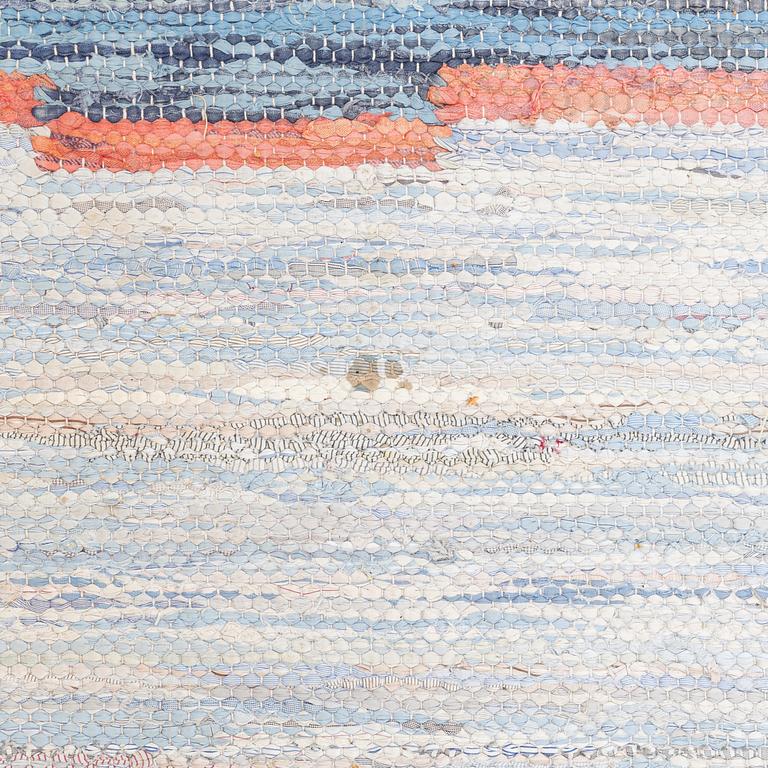 A Swedish rag rug, 1940-50s, circa 290 x 200 cm.