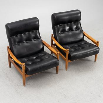 Armchairs, a pair, Sweden, 1960s/70s.