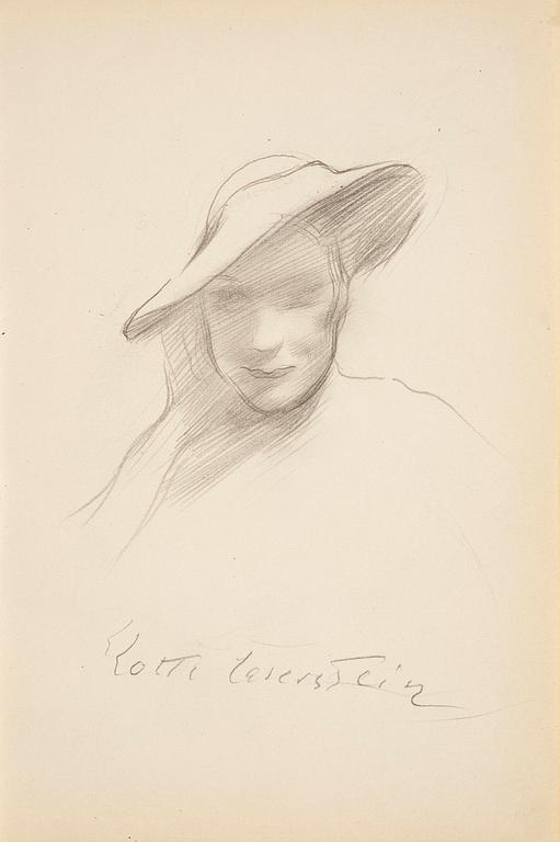 Lotte Laserstein, Lady in a hat.