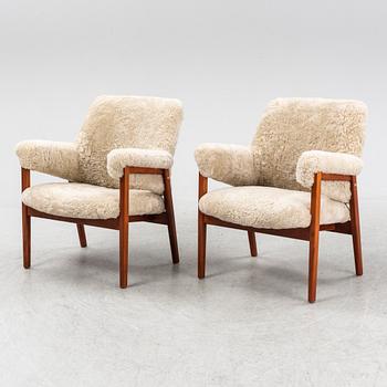 A pair of 1950s/60s easy chairs from Gärsnäs.