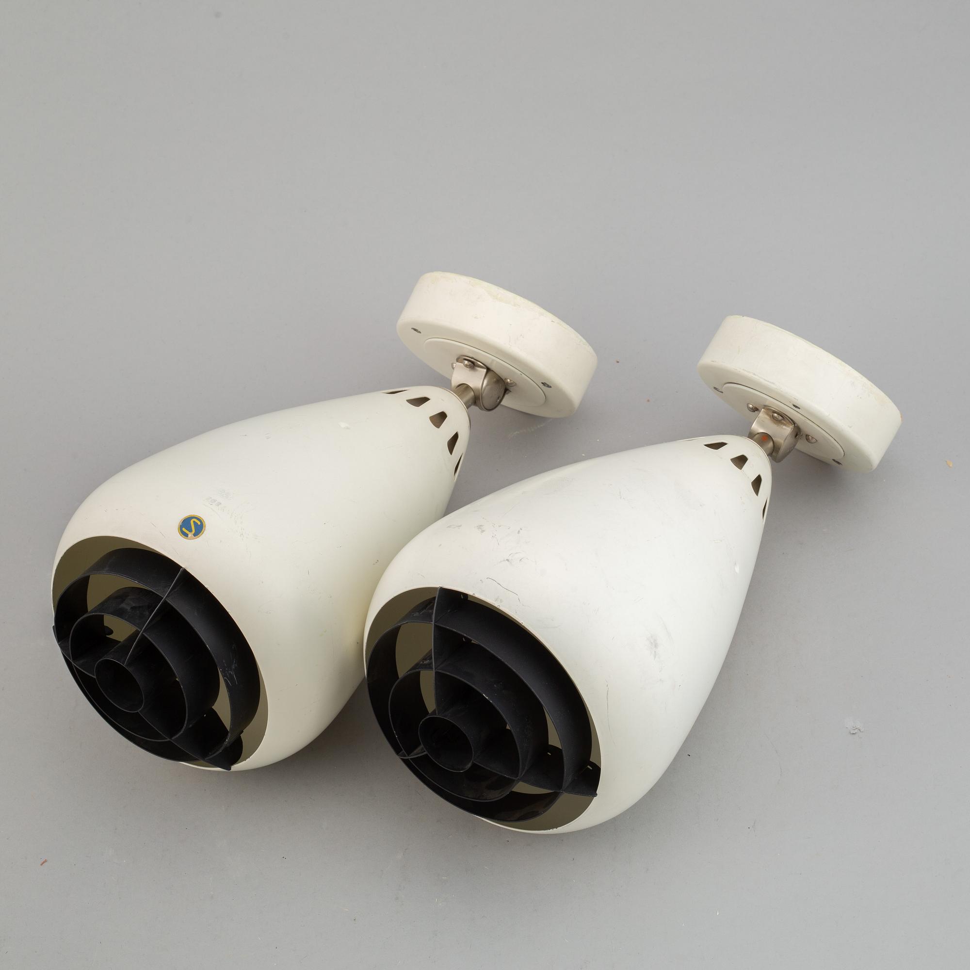 A pair of Asea wall lights, model 2625, second half of the 20th century.