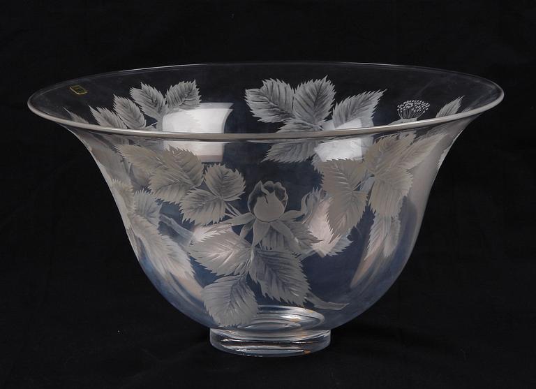 SKÅL, glas, Lisa Bauer, Kosta Limited Edition. Sign och numr 104/375.