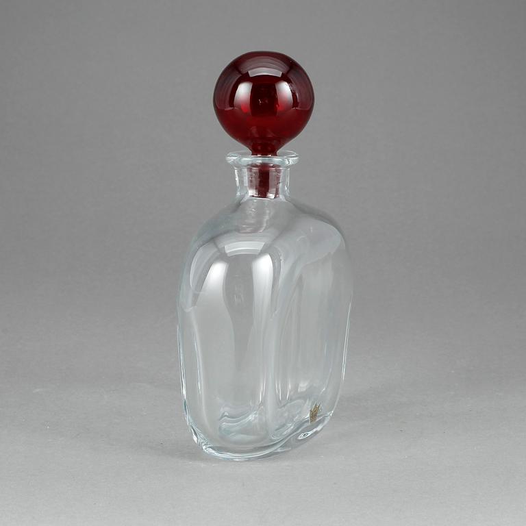 KARAFF, glas, Vicke Lindstrand, Kosta.