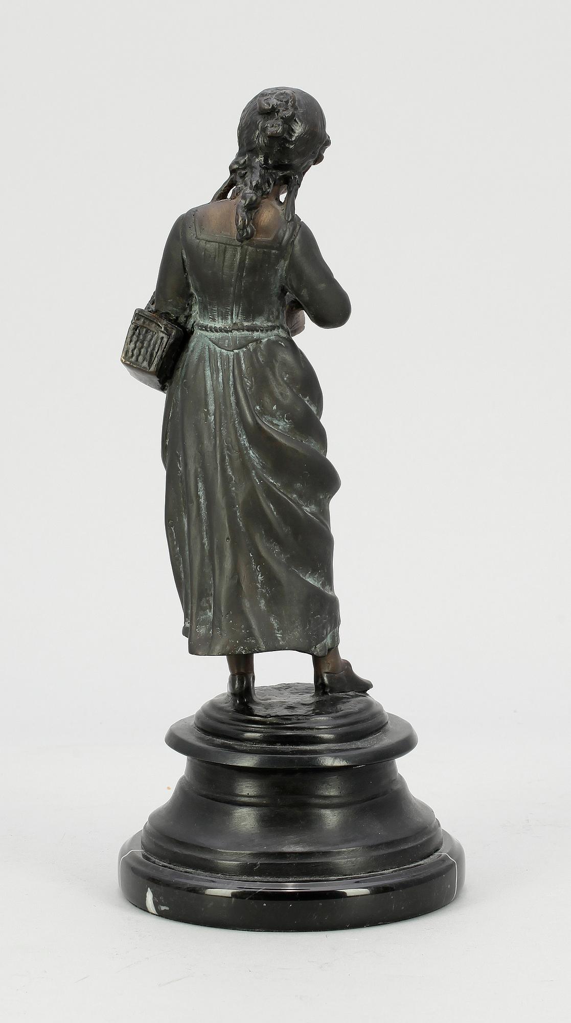 OKÄND KONSTNÄR, skulptur, patinerad metall, 1900-talets första hälft.