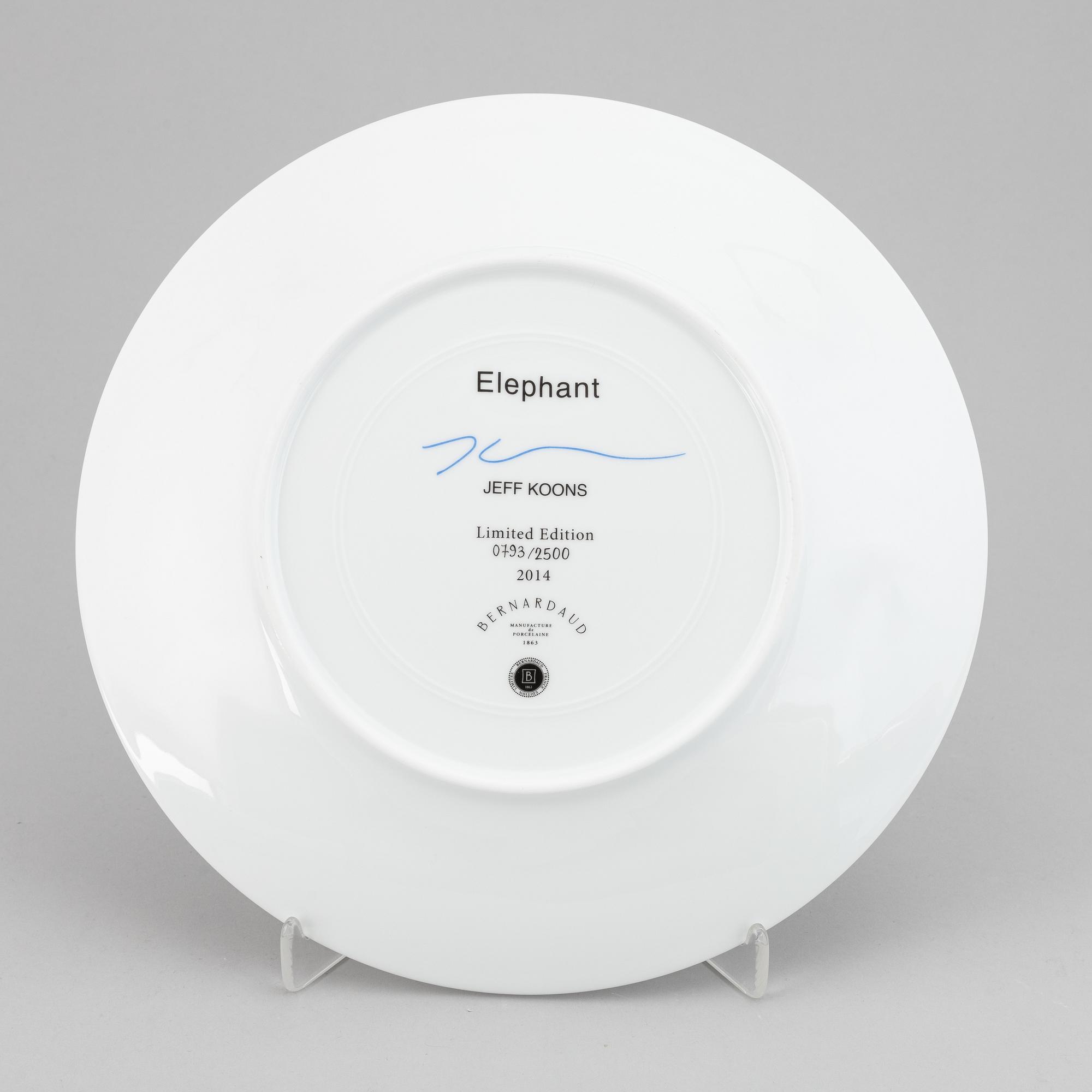 Jeff Koons, plate/multiple,  793/2500.