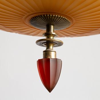Harald Notini, a model "6658" ceilinglamp, Arvid Böhlmarks Lampfabrik, Stockholm, 1930s.