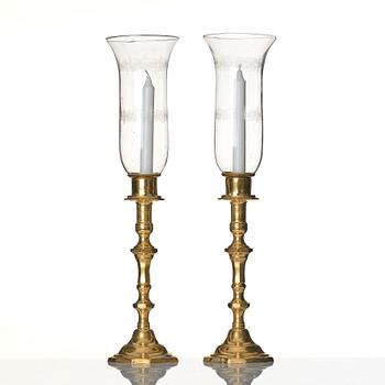 a pair of candle holders, first half of 20th century.