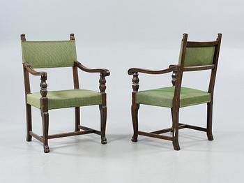 STOLAR, 12 st, barockstil, 1900-talets första hälft.