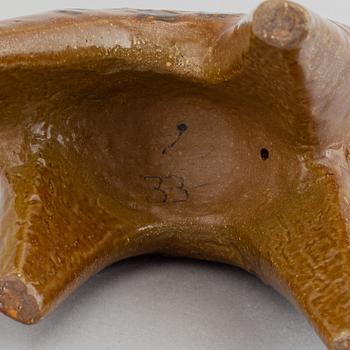 Lisa Larson, a stoneware figurine, 'Giraffe' from the series 'Stora Zoo' for Gustavsberg.