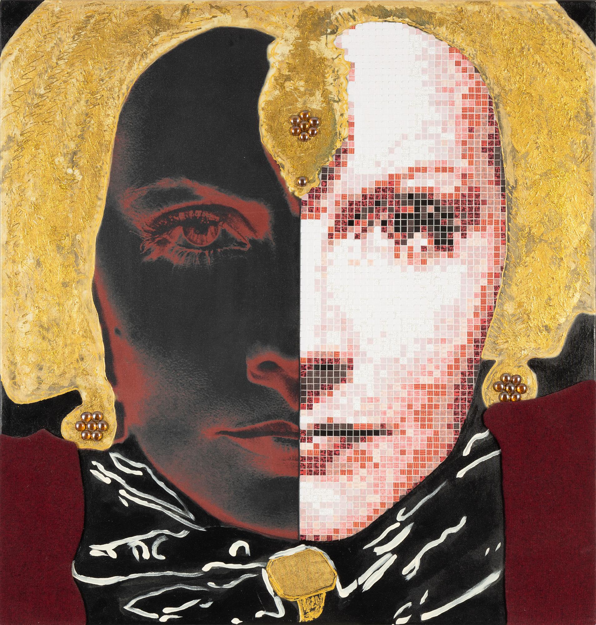 Lars Tunebo, mixed media and assemblage on panel signed dated 07 verso.