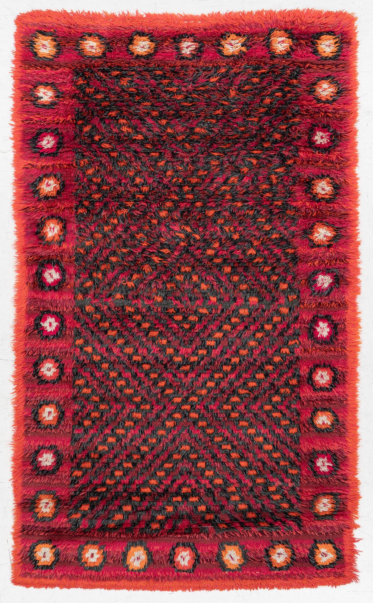 Elsa Gullberg, Attributed, rya. approx. 200 x 120 cm.