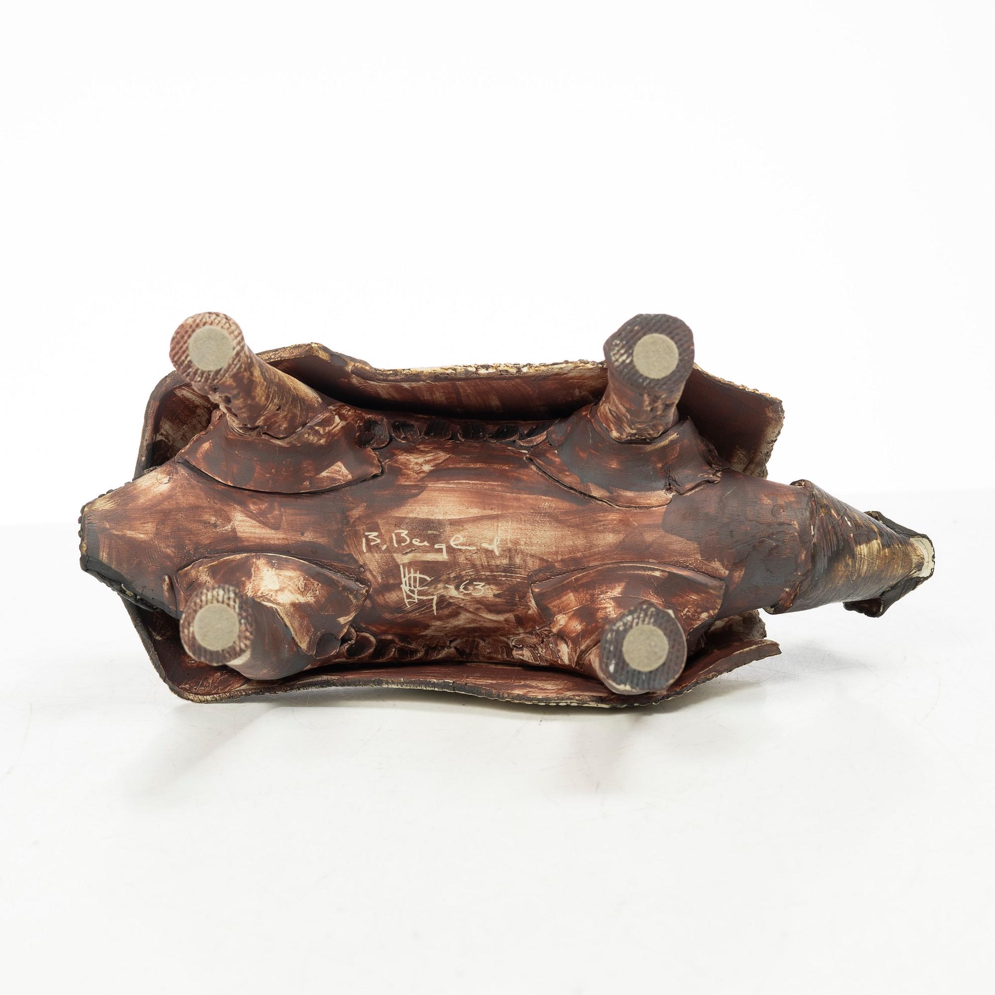 Bengt Berglund, a stoneware scultpure, Gustavsbergs Studio, Sweden, 1963.