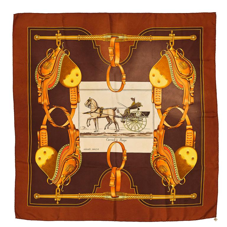 Hermès, scarf, “Carrick à Pompe”.