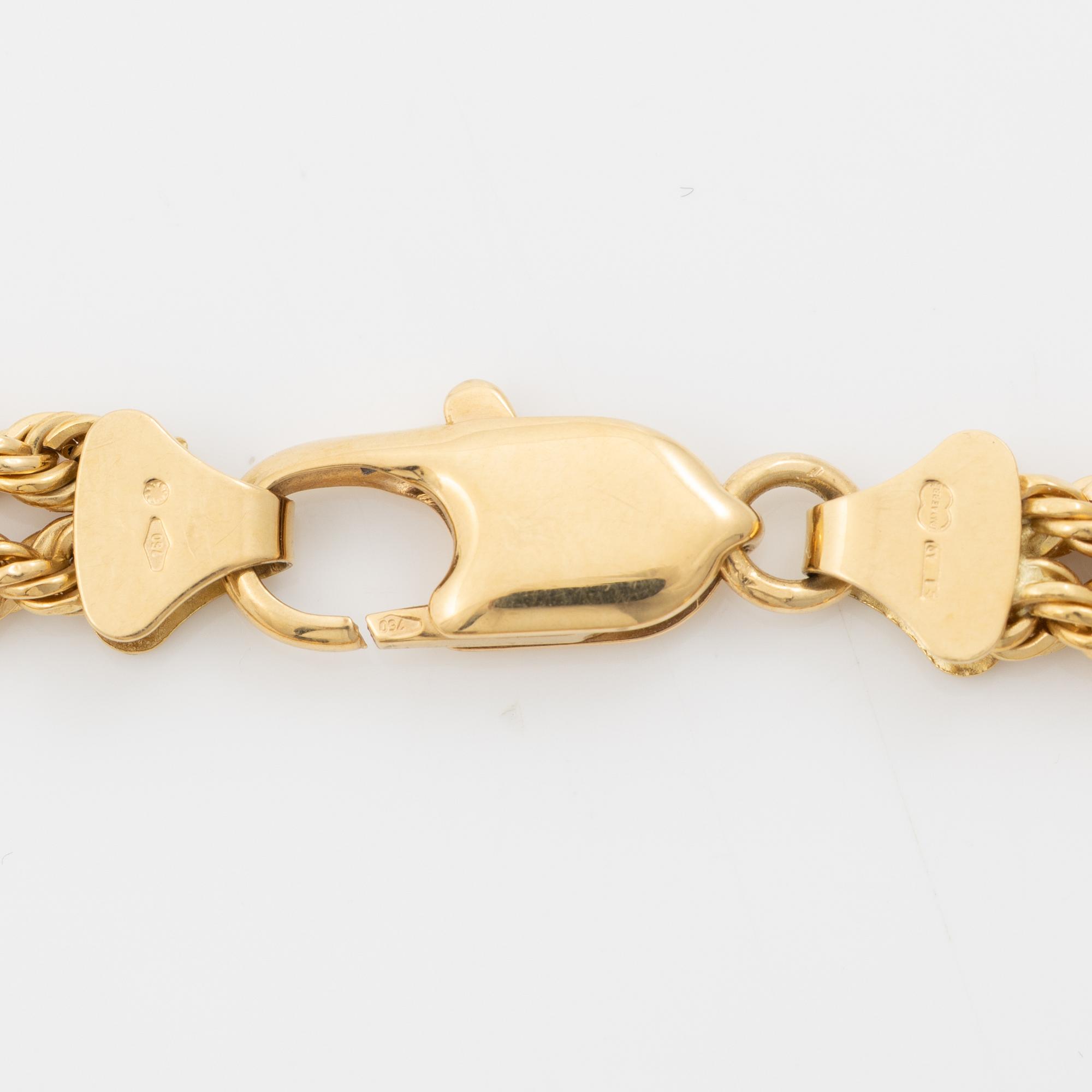 Uno A Erre, 18K gold bracelet.