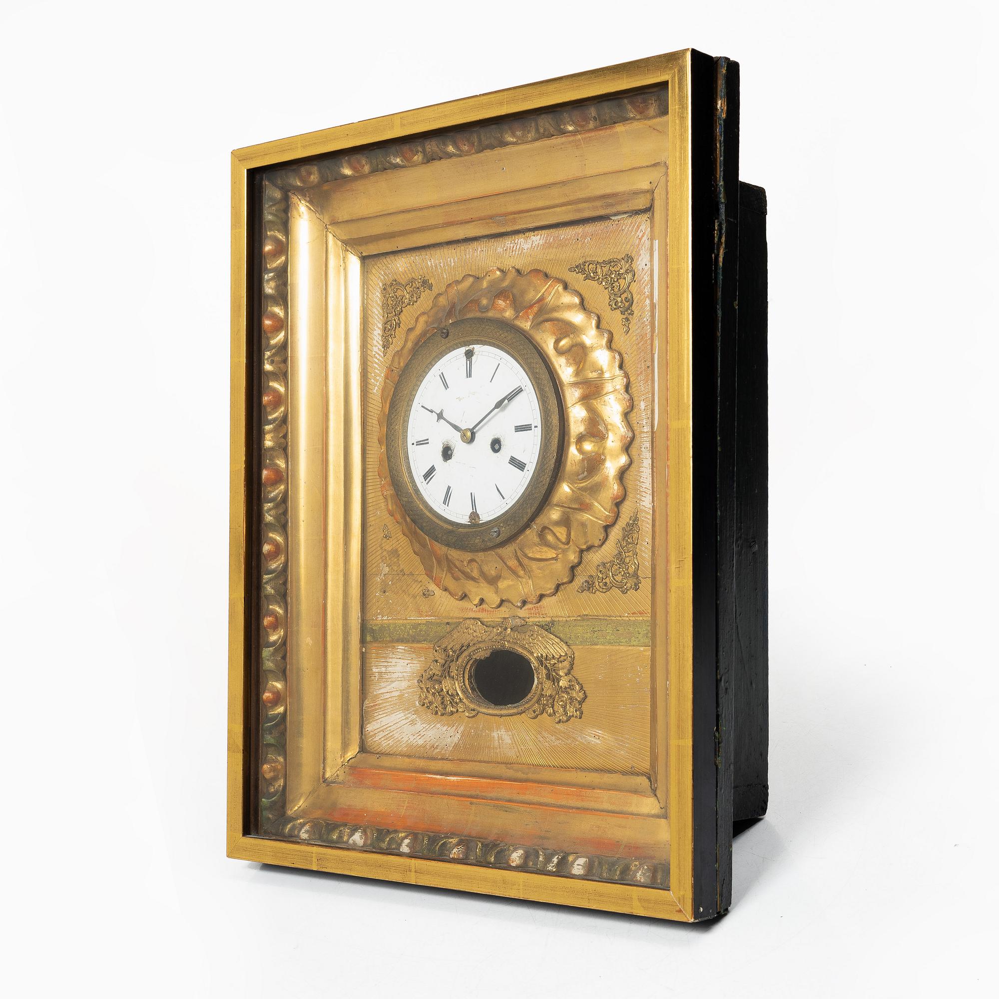 A wall clock. Germany, 19th Century.