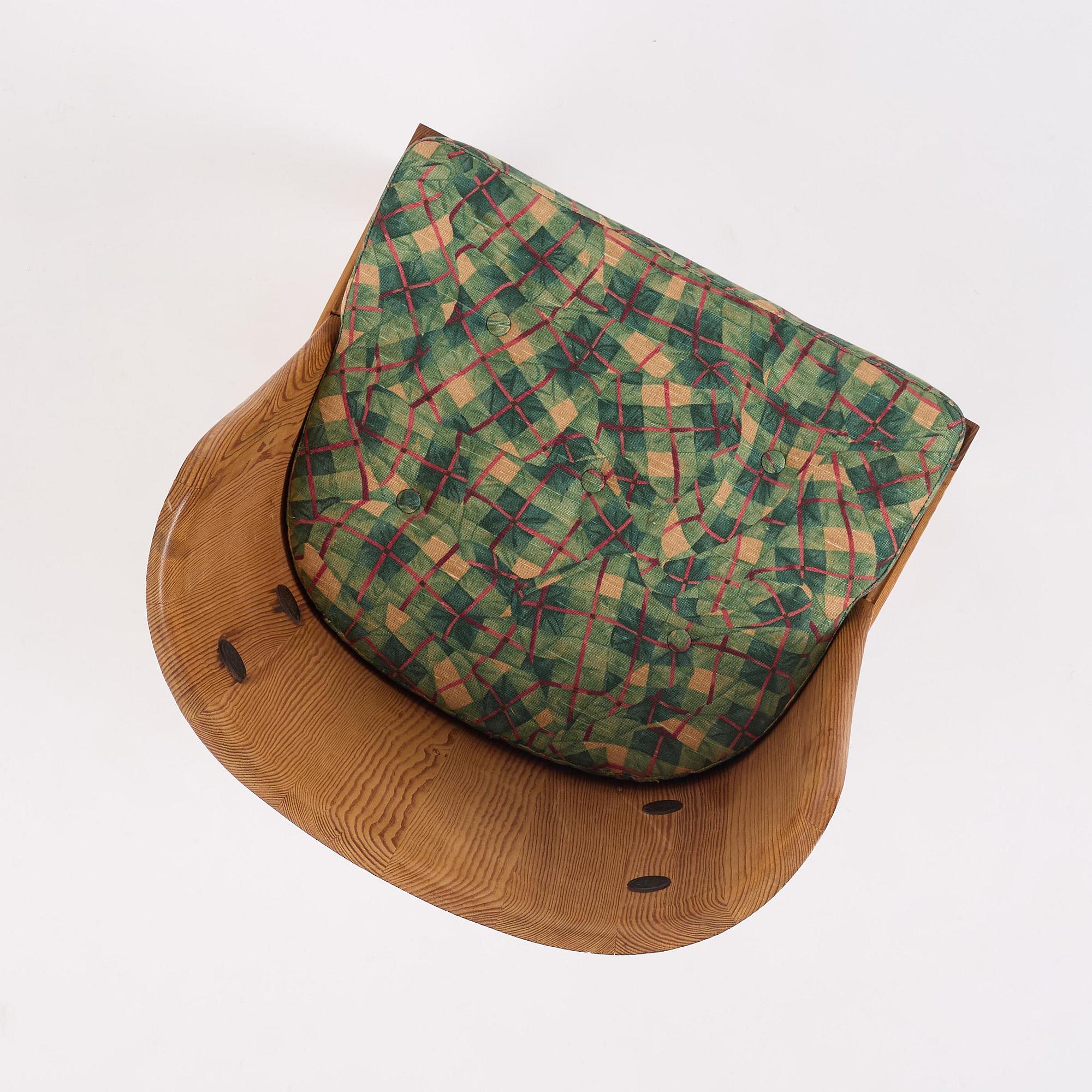 Axel Einar Hjorth, a stained pine "Lovö" chair, Nordiska Kompaniet, Sweden, 1930s.