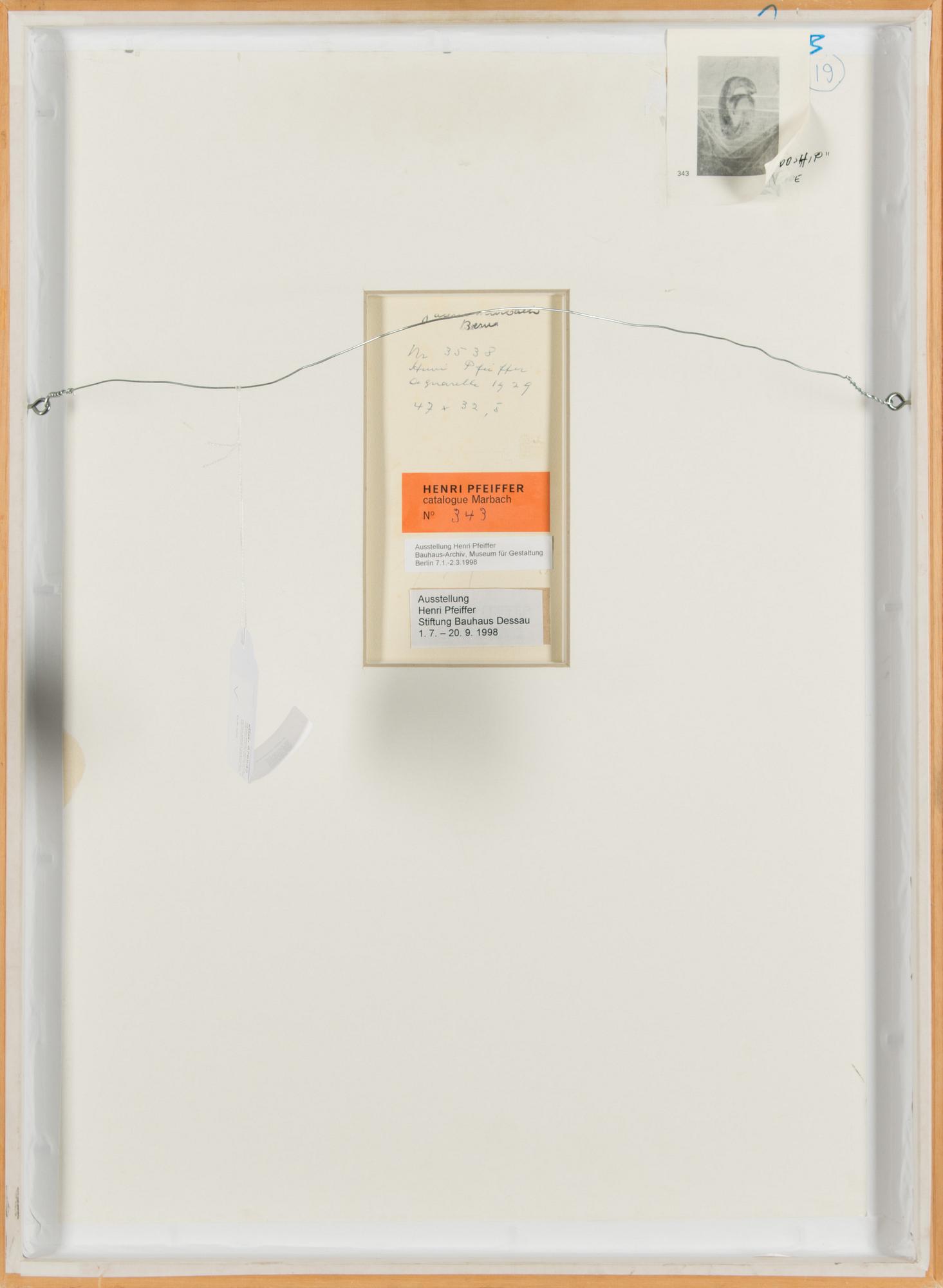 water colour, signed and dated -29.