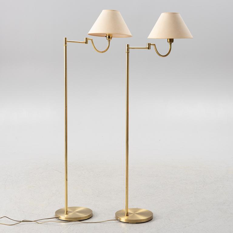 Golvlampor, ett par/snarlika, EWÅ, 1900-talets andra hälft.