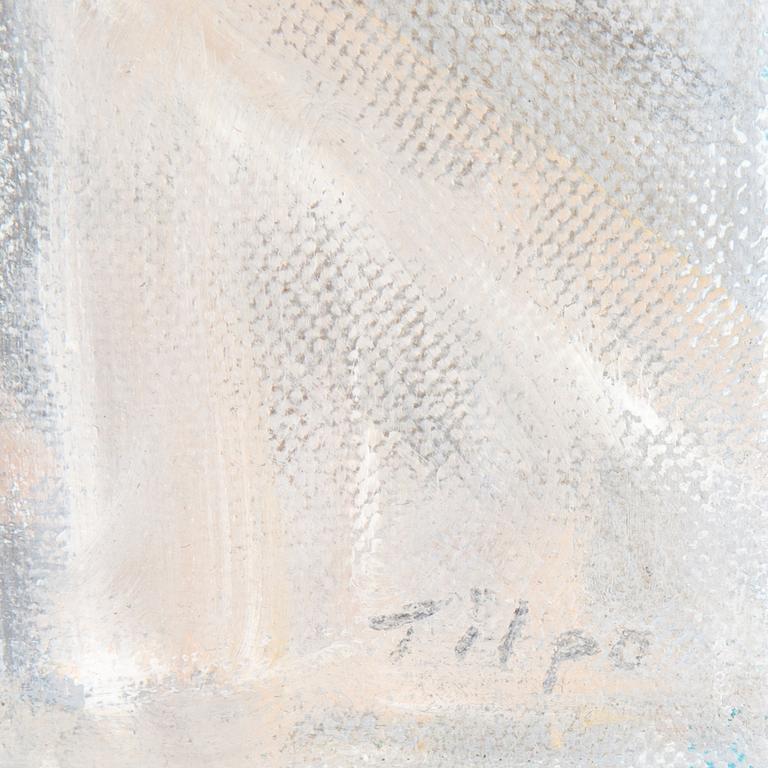 FRULS TILPO, olja på duk, signerad Tilpo. Även signerad Fruls Tilpo och daterad 2003 med blyerts på spännram a tergo.