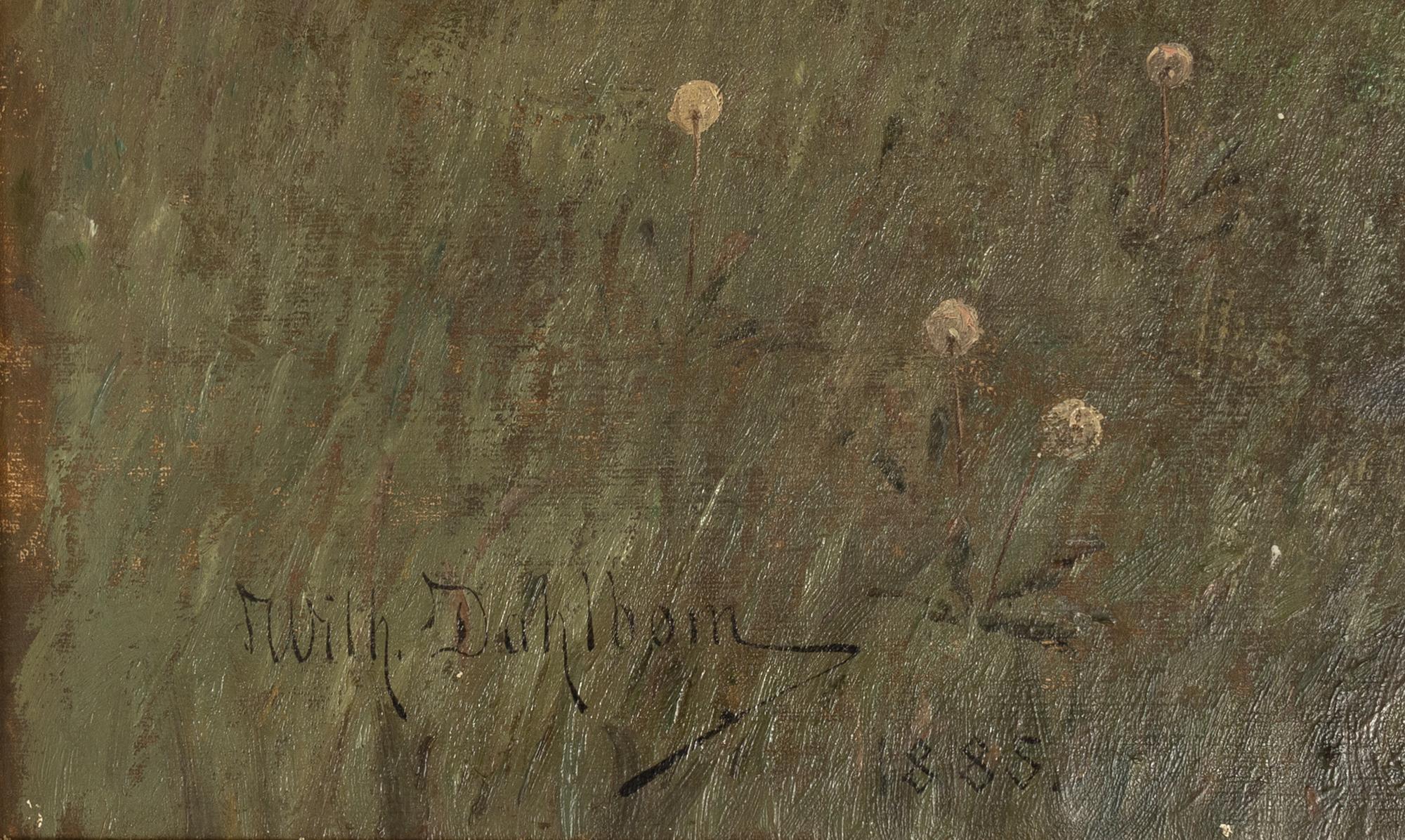 Wilhelm Dahlbom, Archipelago View with Resting Cows.