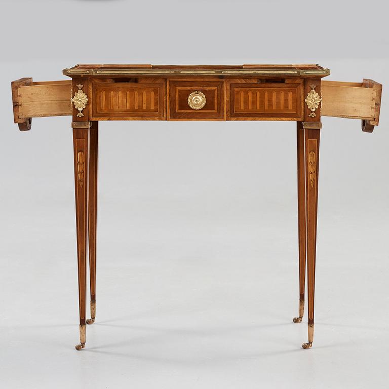 A Gustavian late 18th century table by Georg Haupt (not signed), master 1770.