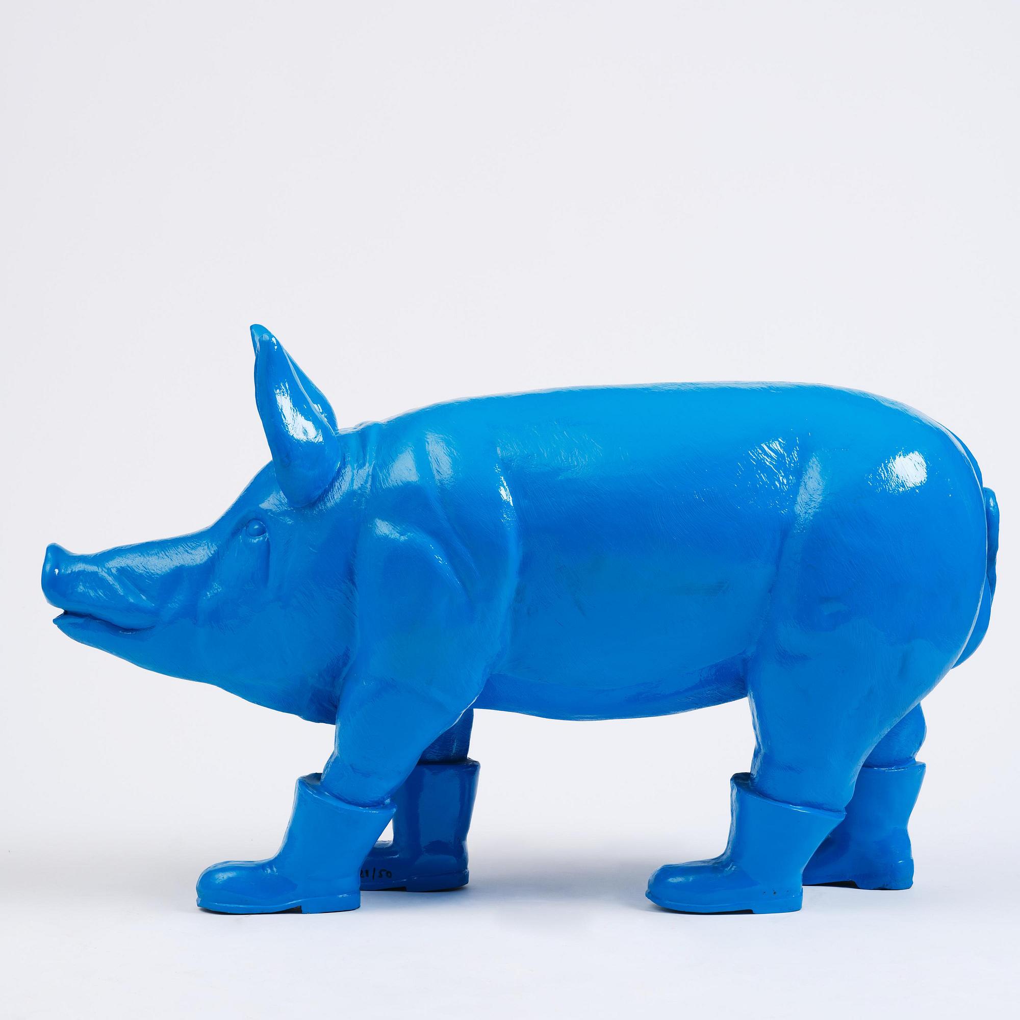 William Sweetlove, "Cloned blue father pig" (Blue).
