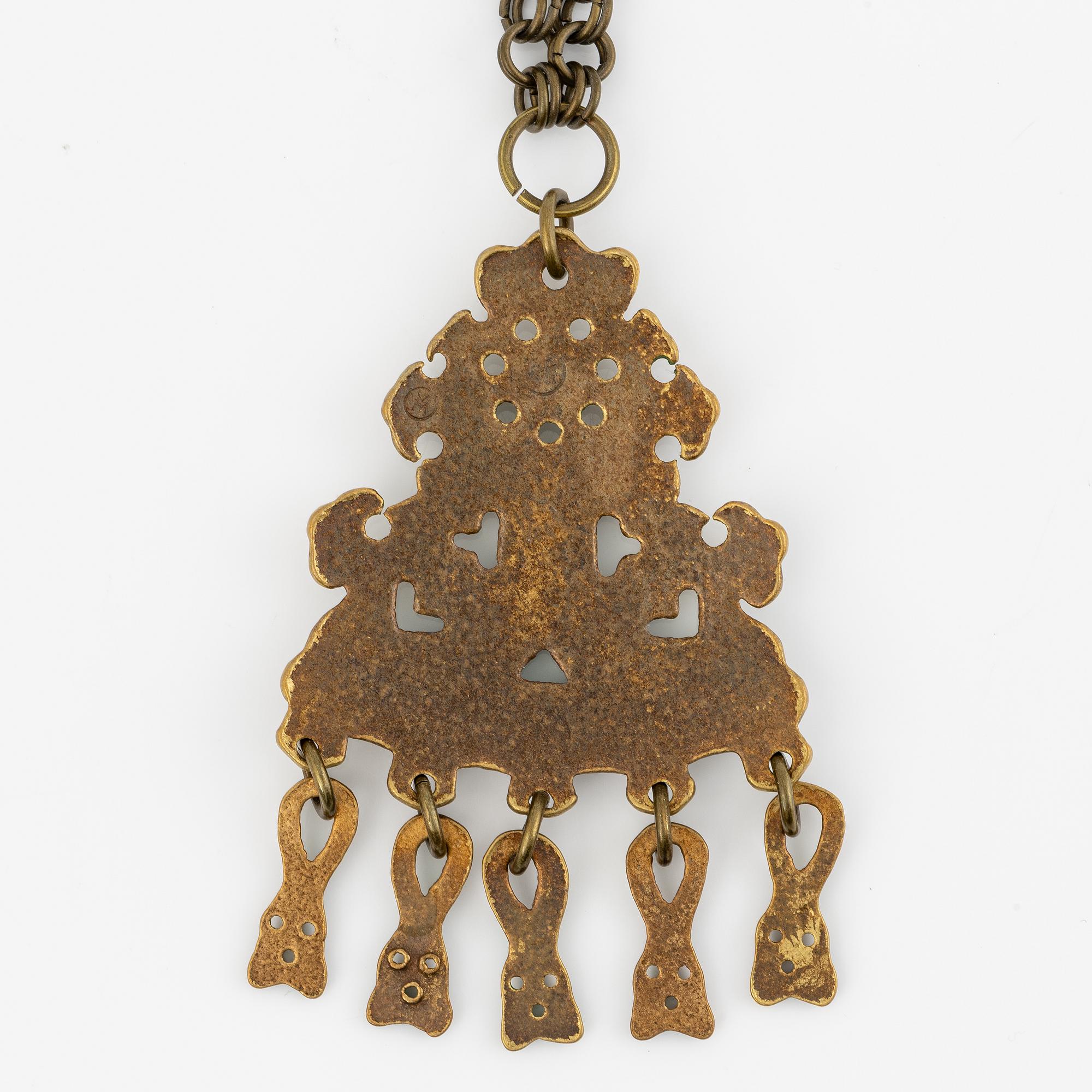 Pentti Sarpaneva, Kalevala Koru, necklace, bronze.