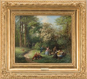 JOSEF WILHELM WALLANDER, oil on canvas, signed.